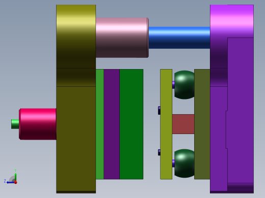 折弯翻孔件落料冲孔复合模(CAD图+SW三维)右视缩略图