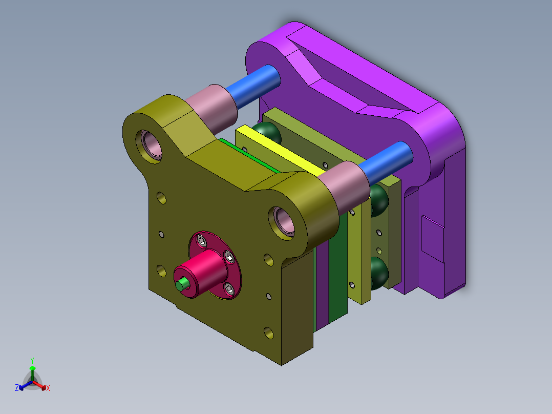 折弯翻孔件落料冲孔复合模(CAD图+SW三维)正等轴测图
