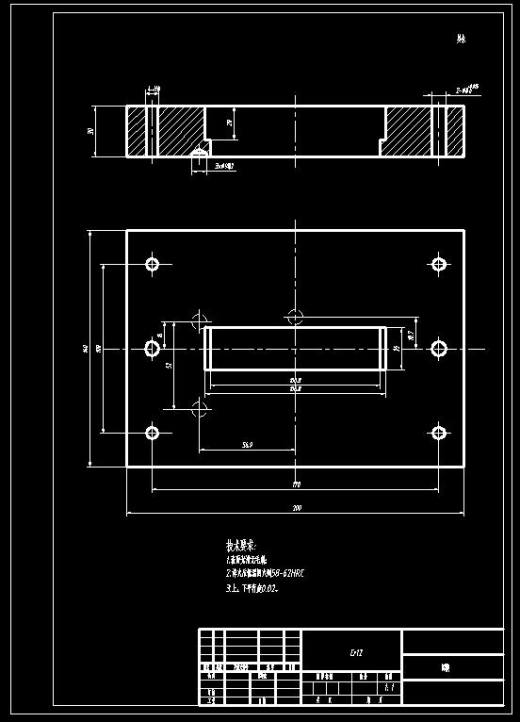折弯翻孔件落料冲孔复合模(CAD图+SW三维)缩略图