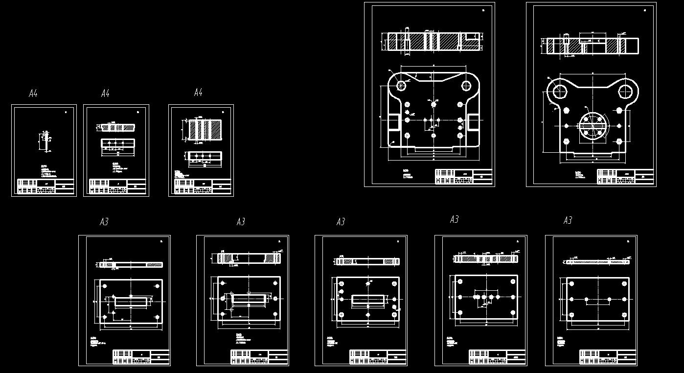 折弯翻孔件落料冲孔复合模(CAD图+SW三维)