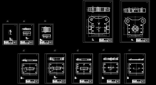 折弯翻孔件落料冲孔复合模(CAD图+SW三维)缩略图
