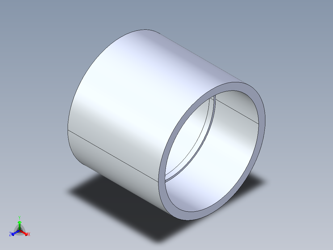 聚氯乙烯配件10-Sch80_Coupling_SxS_829-060 _6in主视图