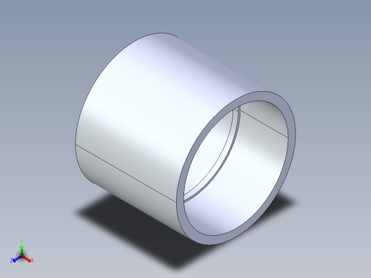 聚氯乙烯配件10-Sch80_Coupling_SxS_829-060 _6in正等轴测缩略图