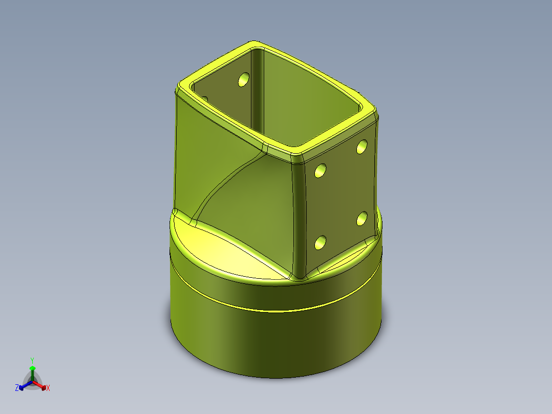 55-75-090箱体连接器.SLDASM正等轴测图