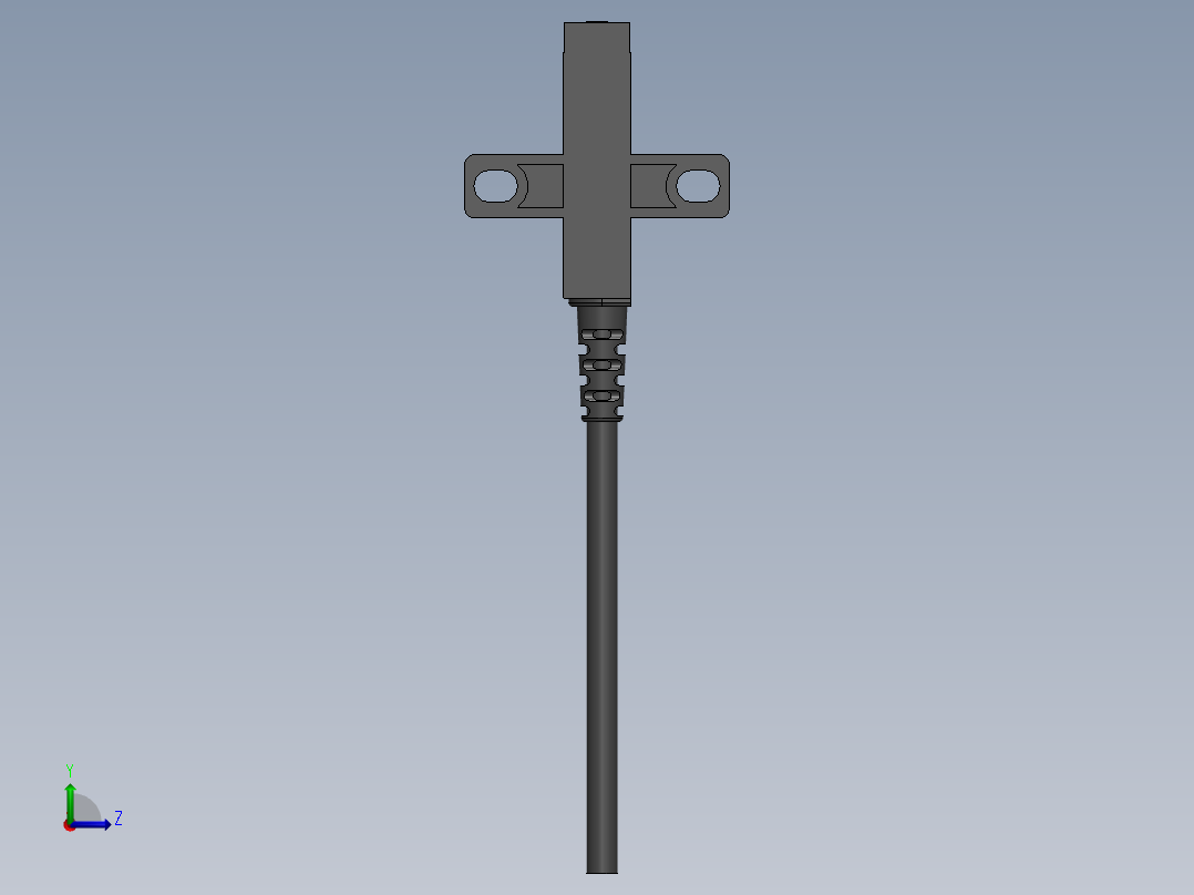 欧姆龙6系槽型光电（常用）导线引出型2M-EE-SX672-WR左视图