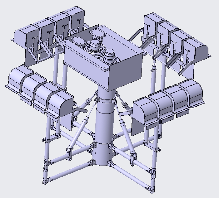 照明灯自动角度调节结构