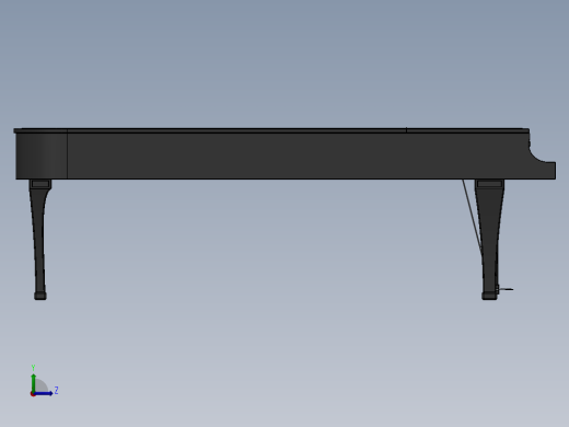 三角钢琴2左视缩略图