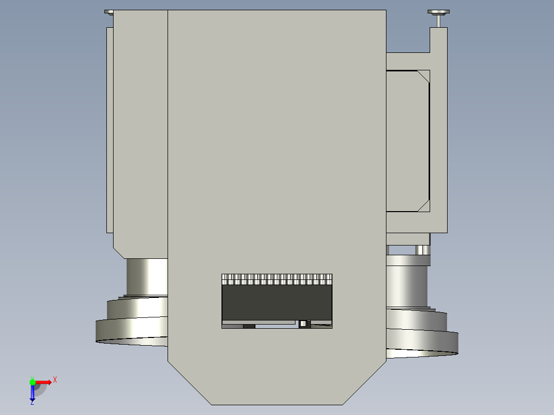 上料摆料进淬火炉俯视图