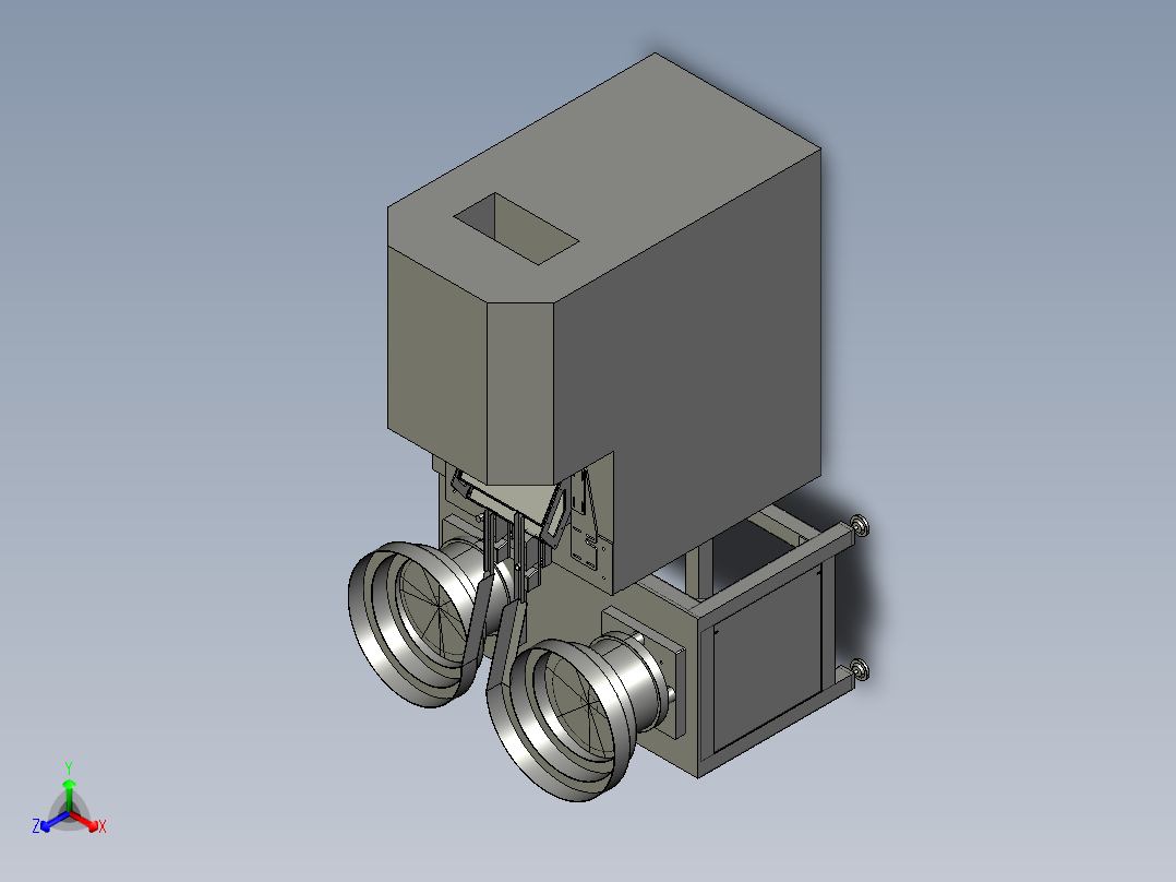 上料摆料进淬火炉正等轴测图
