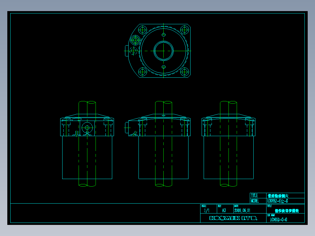 KOSMEKLC0652-Cx-D多系列多零件图纸模型多系列多零件图纸模型