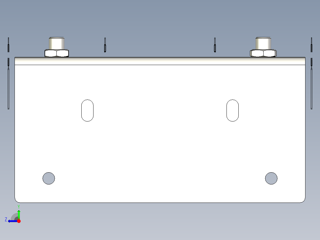 导向板项目256-220和256-350右视图