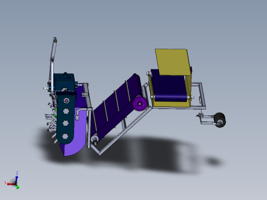 葡萄埋藤机含工程图仿真说明书sw12可编辑 含WORD文档 和DWG工程图