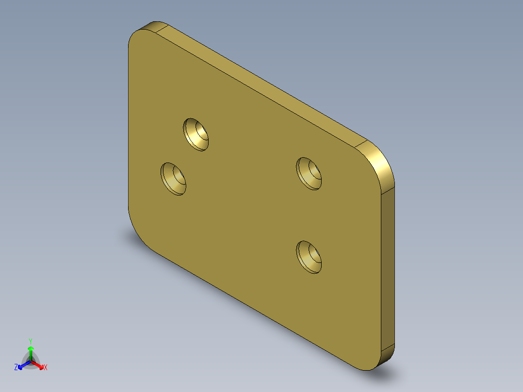 ABS 笔记本CNC工装夹具三维模型BAN1主视图