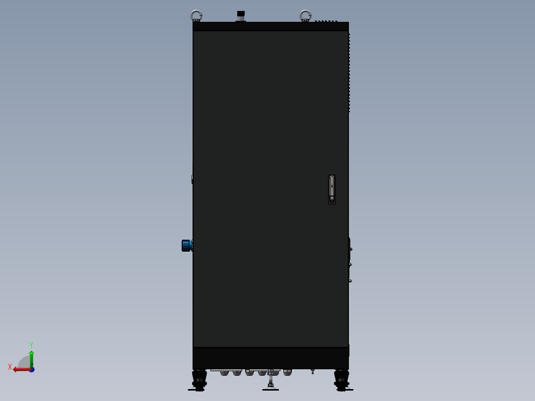 2023.02月-窑炉尾气在线监测系统（sw18可编辑+工程图+bom）后视图
