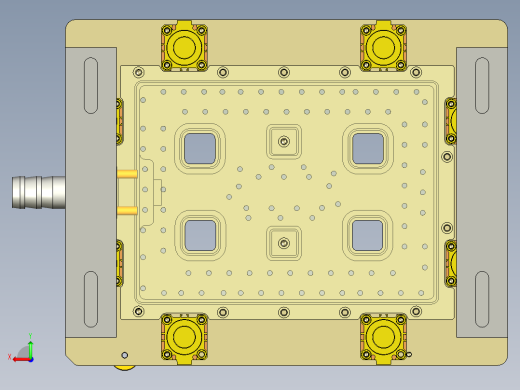 E1-A-笔记本CNC工装夹具三维模型CNC1铣内腔+墙高-201231后视缩略图