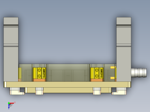 E1-A-笔记本CNC工装夹具三维模型CNC1铣内腔+墙高-201231俯视缩略图