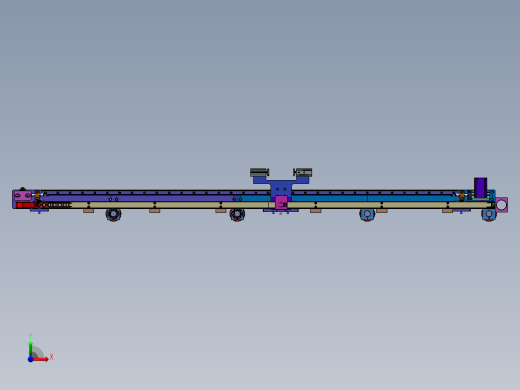 微型双层单轨道输送线前视缩略图