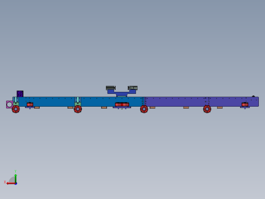 微型双层单轨道输送线后视缩略图