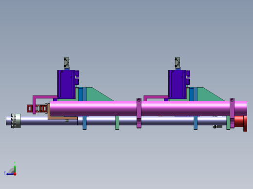 微型双层单轨道输送线右视缩略图