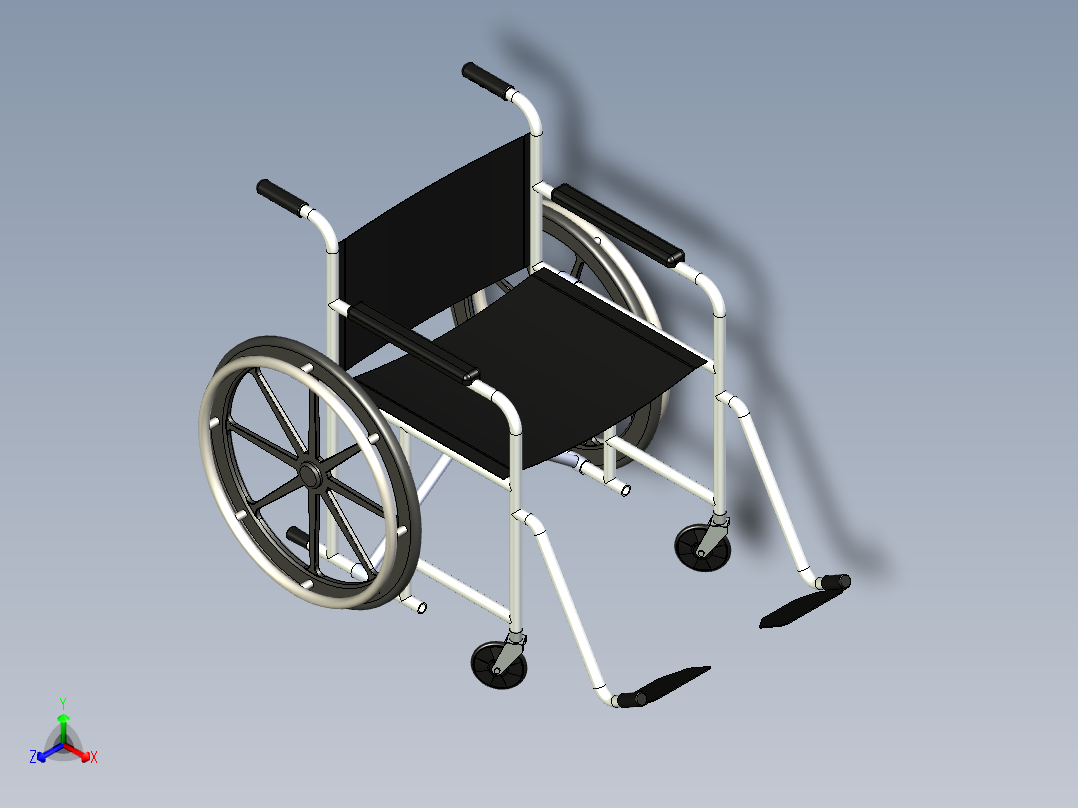 B2003976-轮椅在主视图