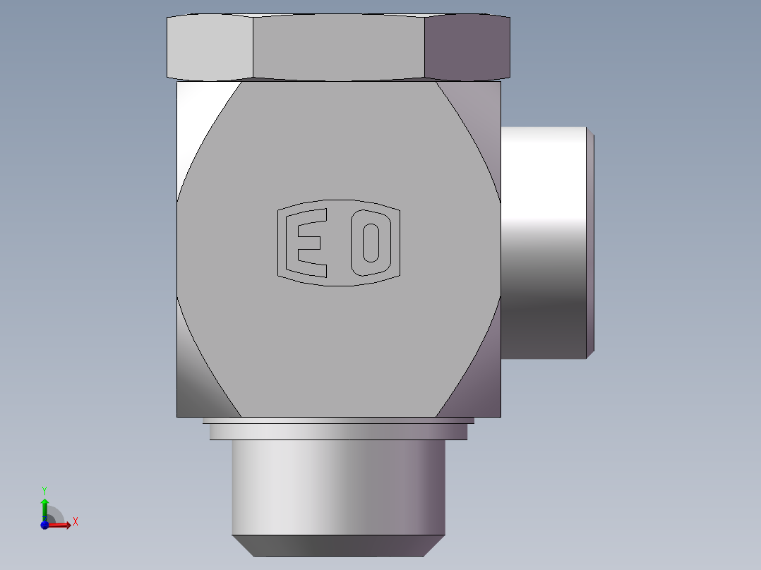 铰接式90度接头、1CI-36-33前视图