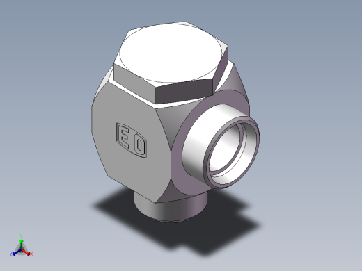 铰接式90度接头、1CI-36-33正等轴测缩略图