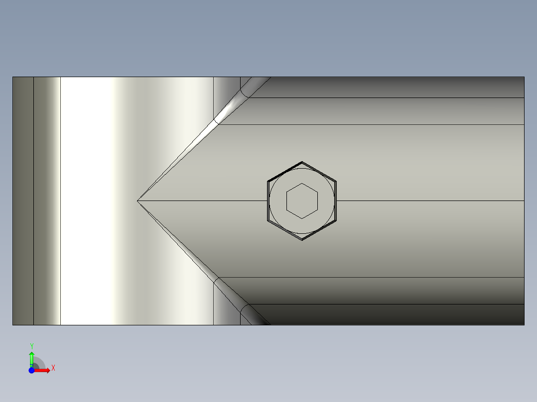 43外抱直接头.STEP前视图