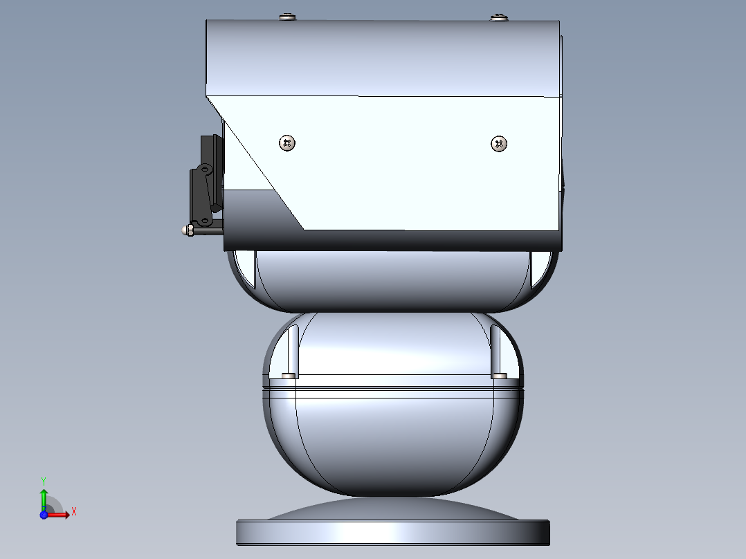 网络摄像机云台前视图