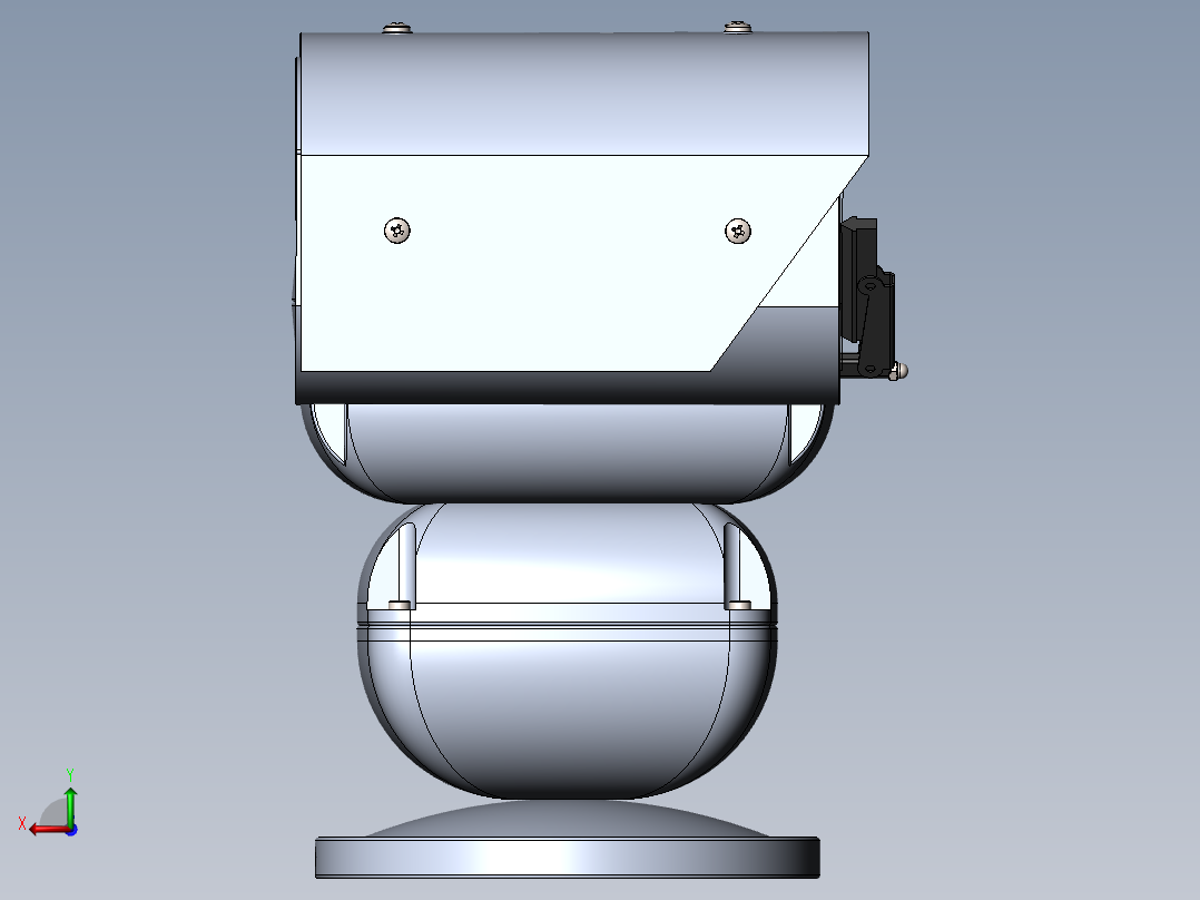 网络摄像机云台后视图