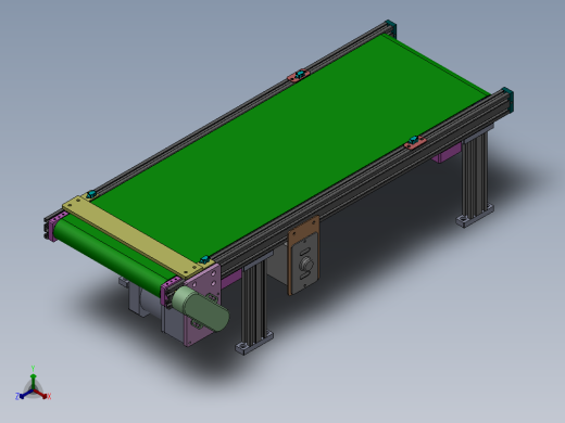 0.8米0.25米皮带输送机构