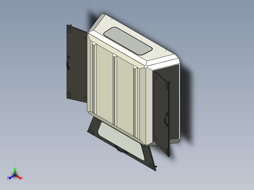 2014 五十铃 双排座顶篷正等轴测图