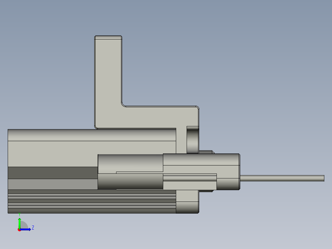 20缸径夹紧机构GRX左视图