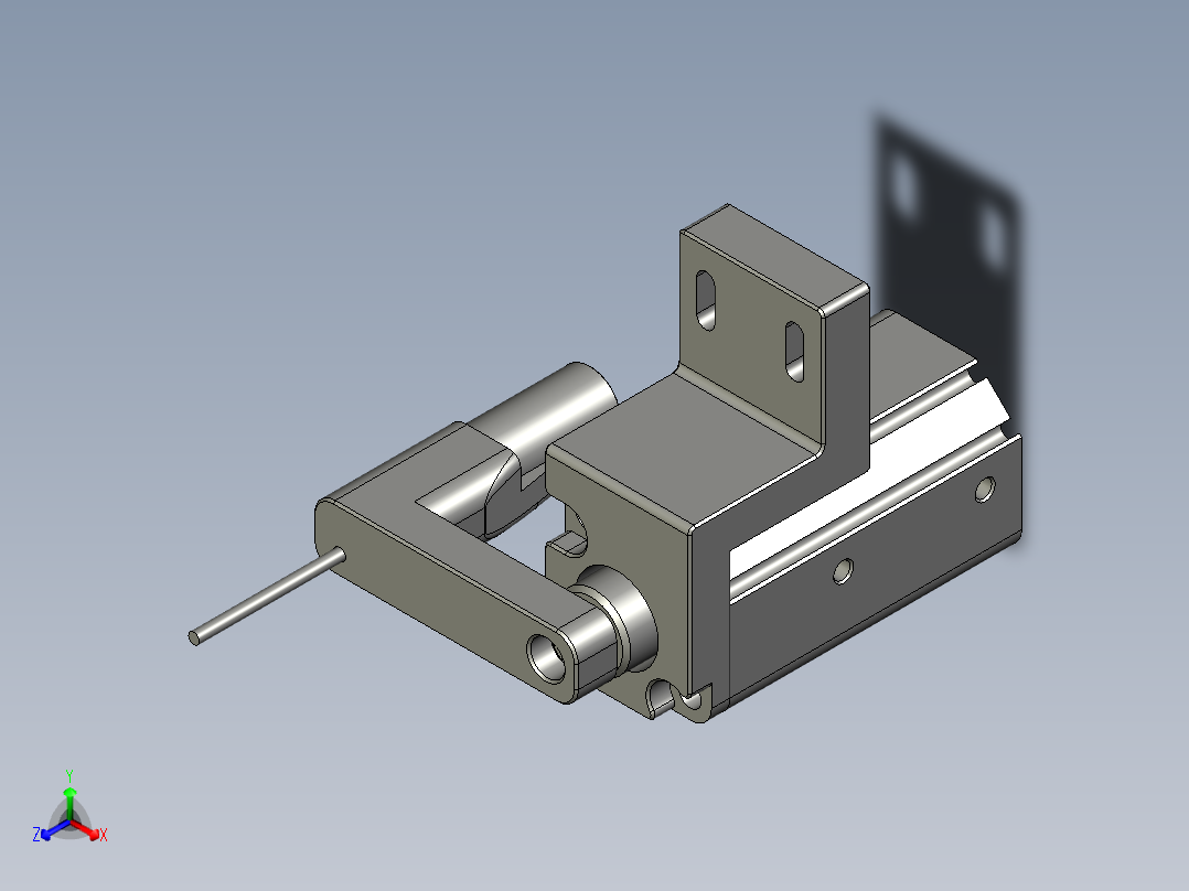 20缸径夹紧机构GRX正等轴测图