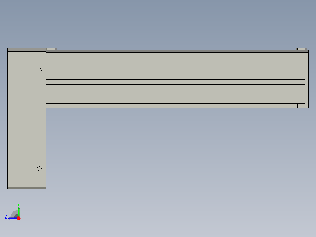 TCD-60封闭间接式背装(100)右视图
