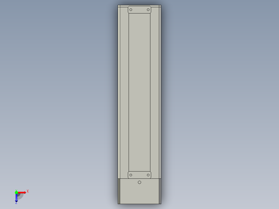 TCD-60封闭间接式背装(100)俯视图