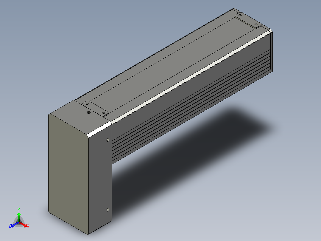 TCD-60封闭间接式背装(100)正等轴测图