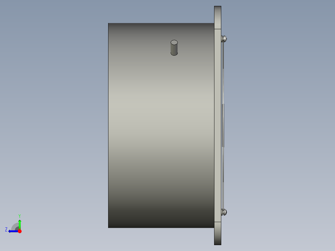 12寸300工业换气扇排气扇右视图
