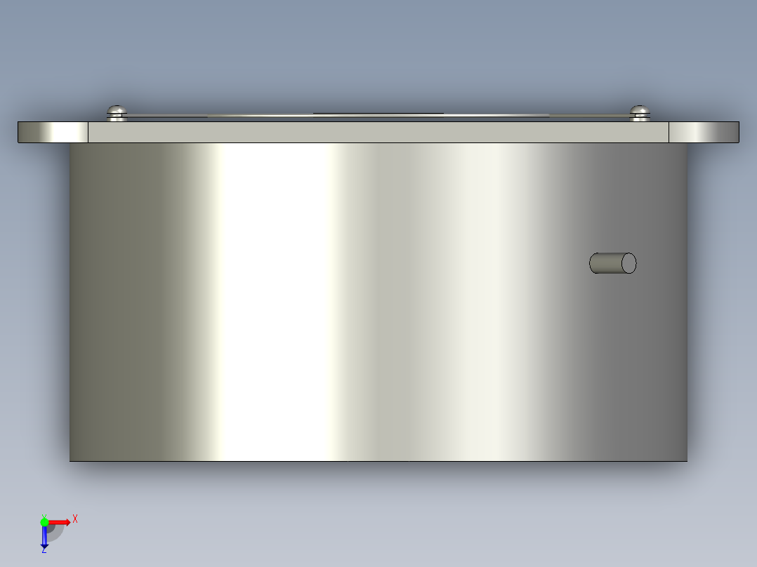 12寸300工业换气扇排气扇俯视图