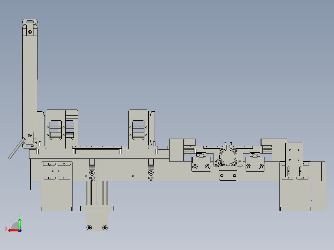 TTK2V10-09-00输送轨道装配后视图