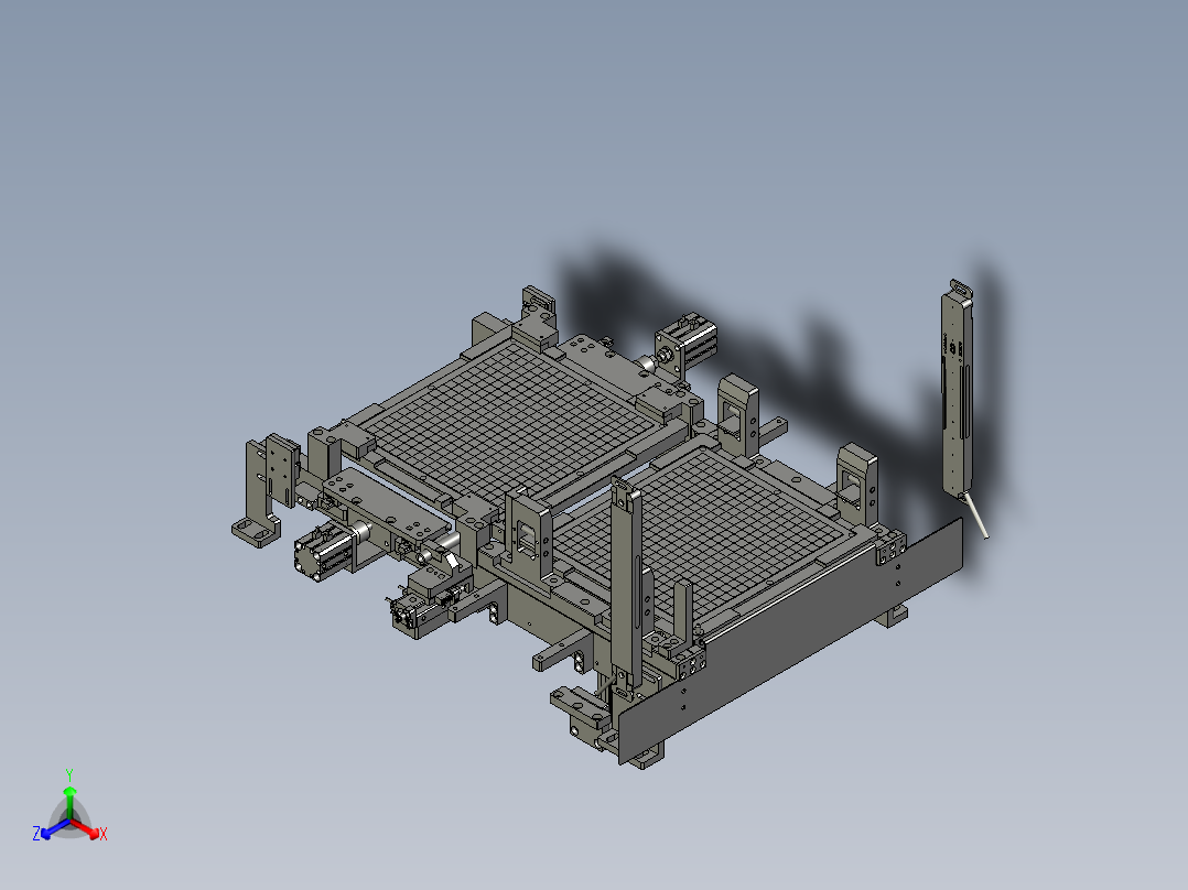 TTK2V10-09-00输送轨道装配正等轴测图