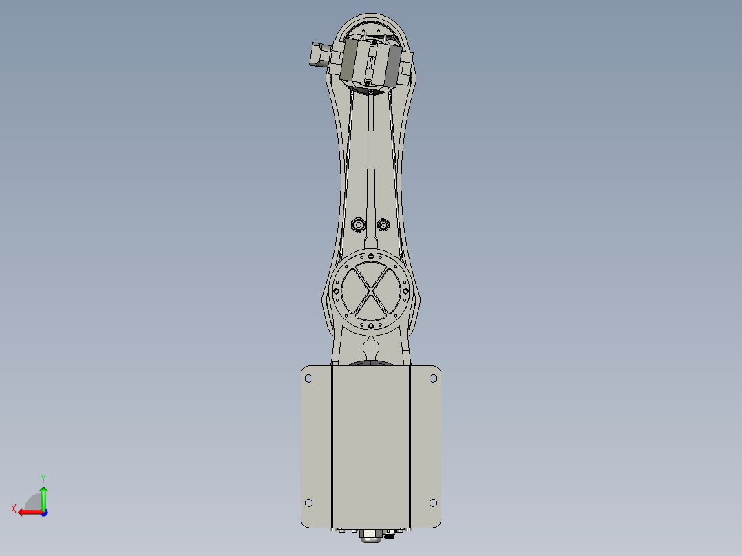 SCARA机器人的柔性上料设备后视图