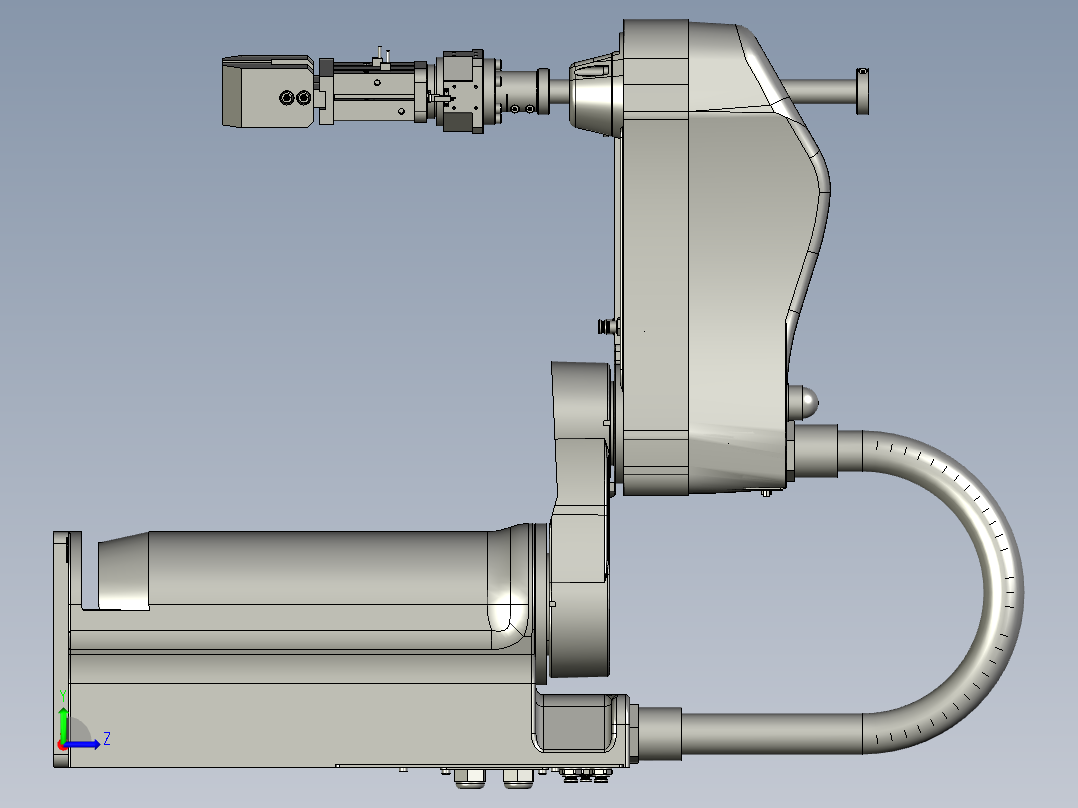 SCARA机器人的柔性上料设备左视图