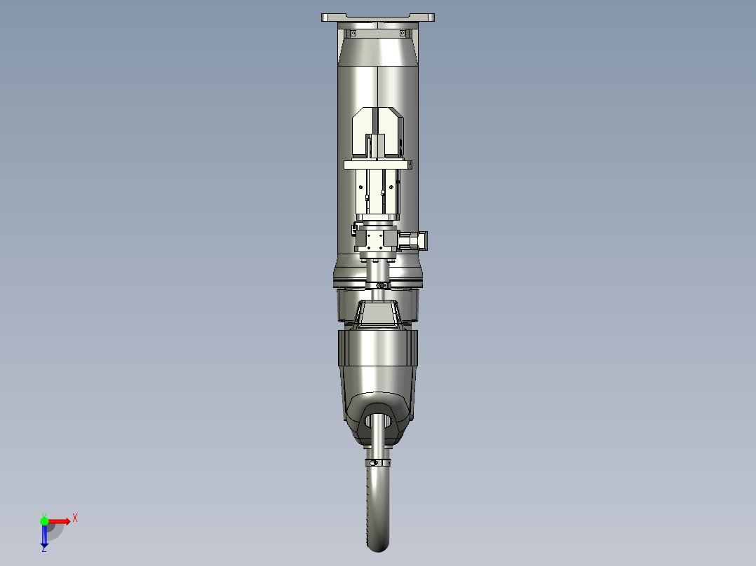 SCARA机器人的柔性上料设备俯视图