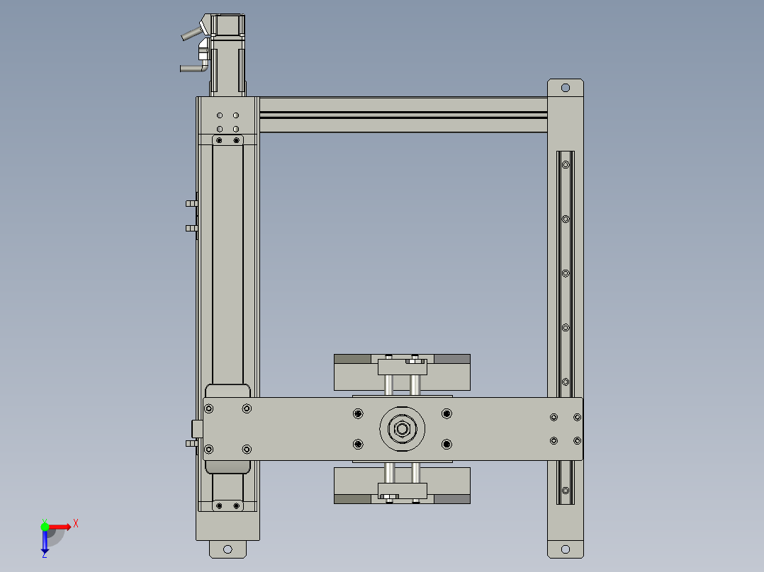 HL190510-01抓取下料机构俯视图