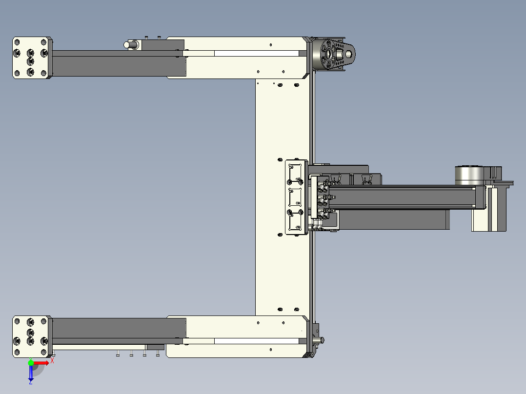 BD1901-03上料机械手组件俯视图