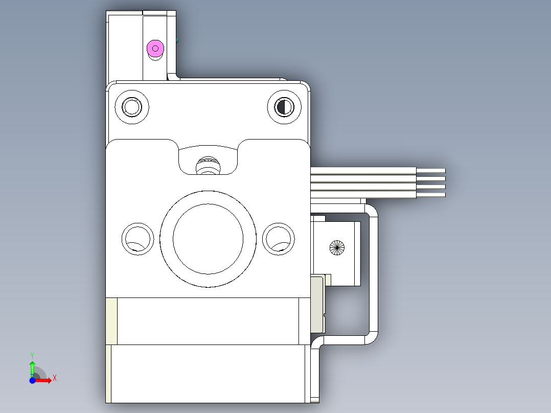 产品错位(切料)机构前视图