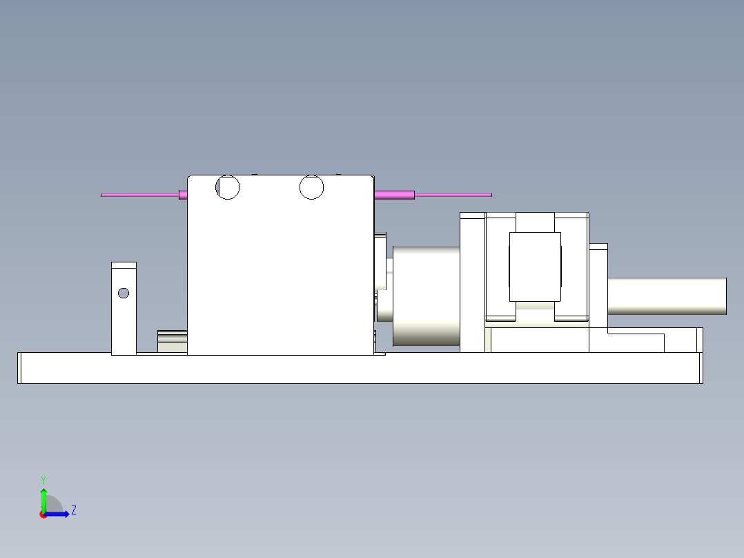 产品错位(切料)机构左视图