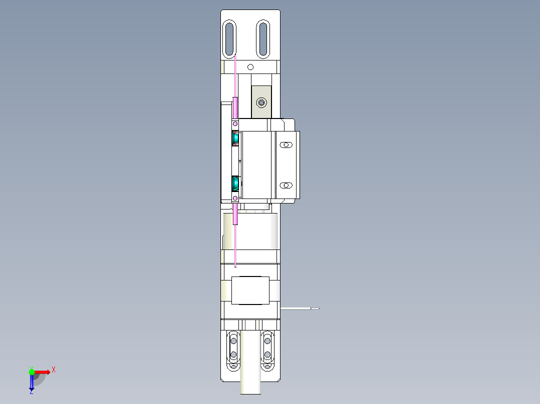 产品错位(切料)机构俯视图