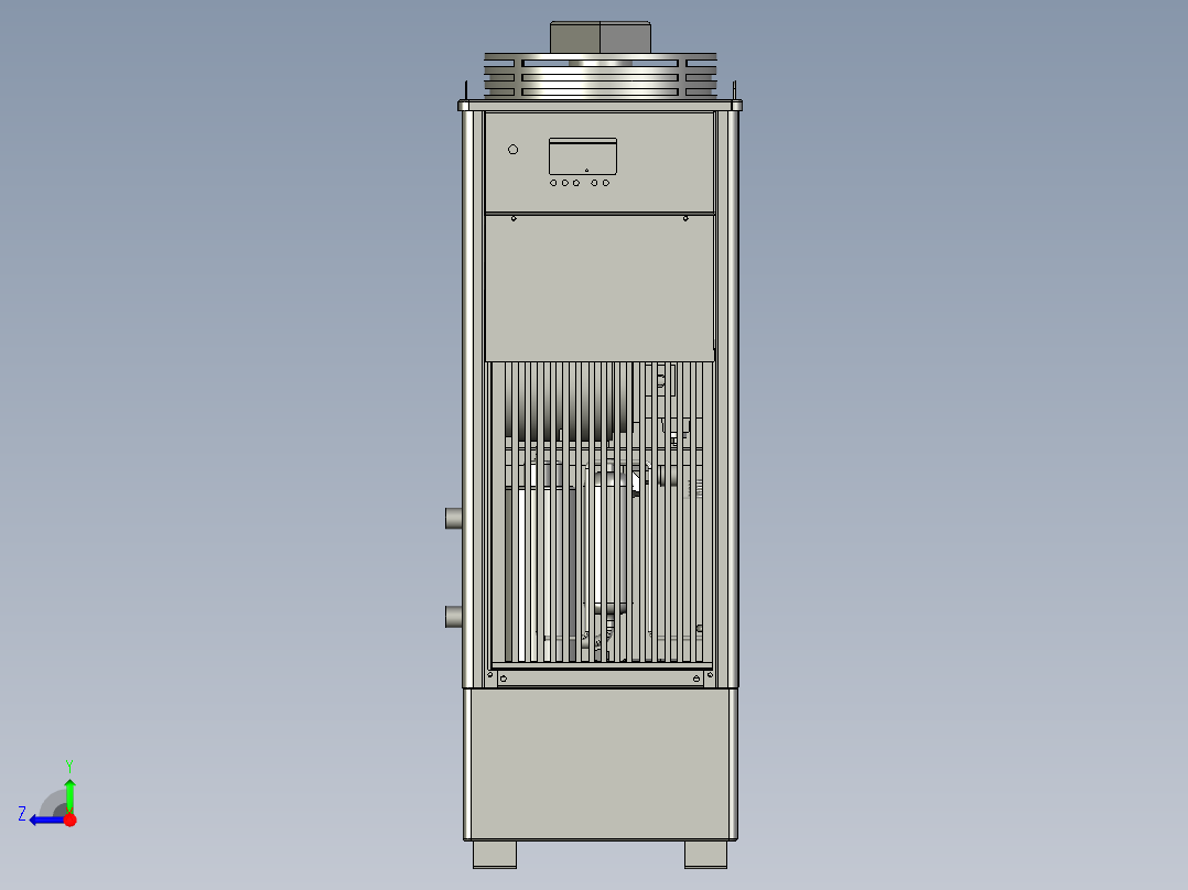 自动控温冷油机右视图
