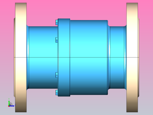 GSX-16、25 法兰式管道伸缩器[GSX-1.6-DN100]左视缩略图